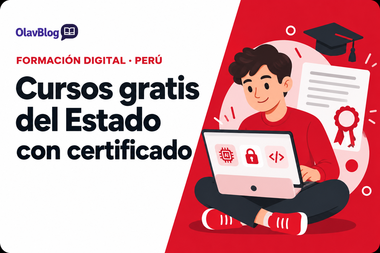 Plataforma del Gobierno del Perú con cursos gratis de IA y ciberseguridad